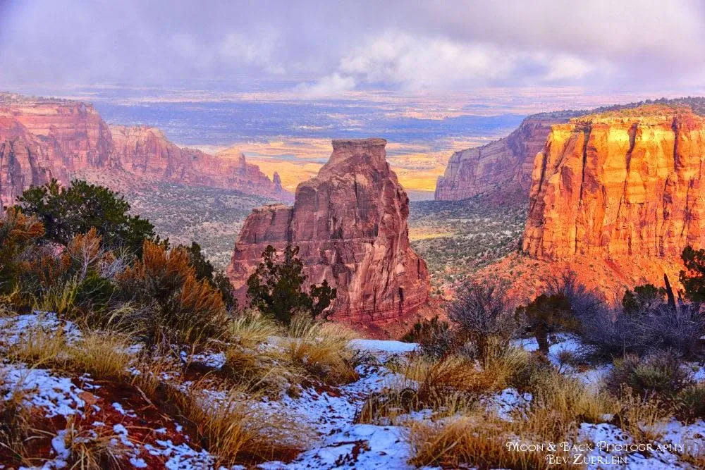 Winter canyon scenery