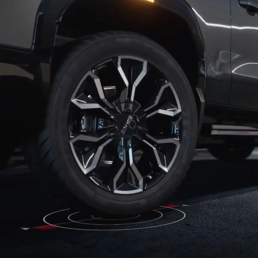 4-Wheel Steer & Air Ride in the GMC Sierra EV Denali, from the original vehicle page