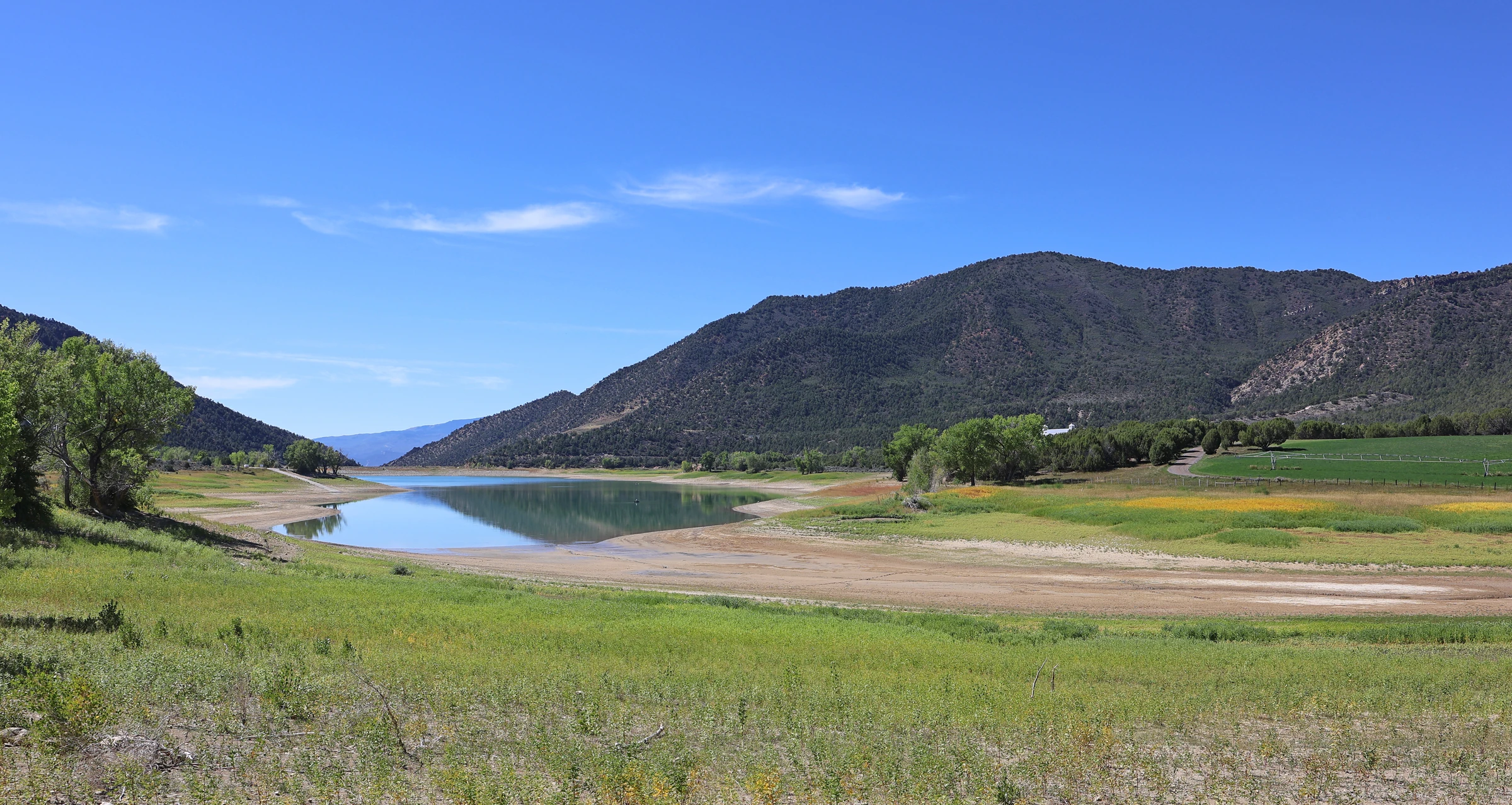Grass Valley Reservoir at Harvey Gap State Park near Silt, Colorado