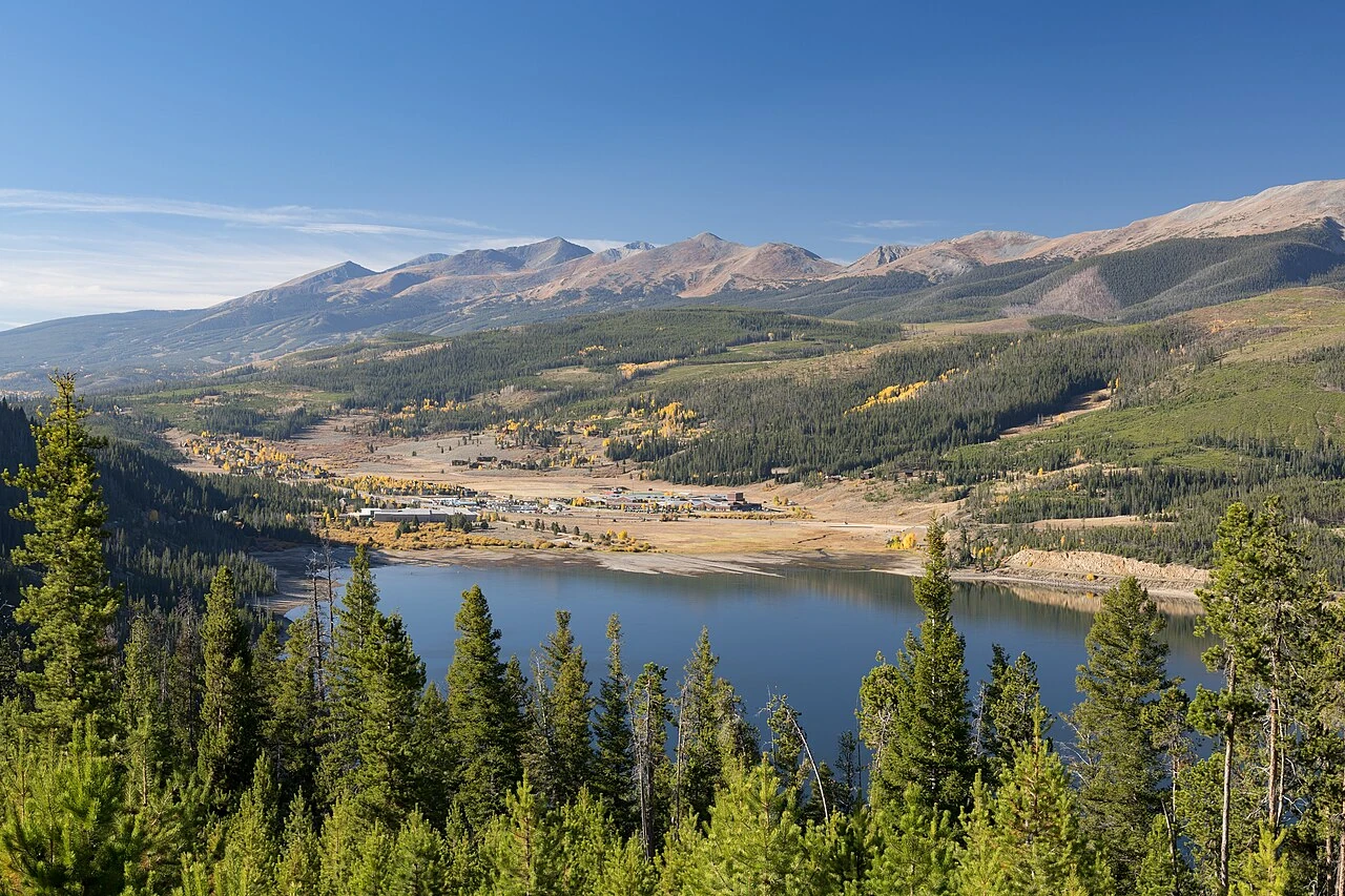 Dillon Reservoir and the Tenmile Range near Silverthorne, Colorado